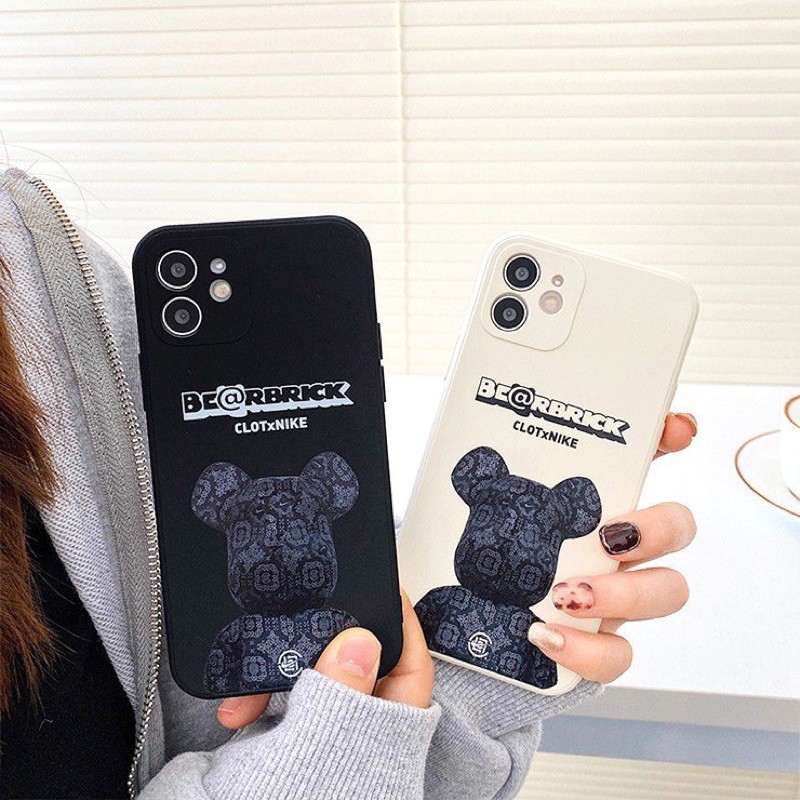 Ốp Lưng Cạnh Vuông Bear Brick Dành Cho iPhone 6 / 6 Plus / 7 / 7 Plus / 8 / 8 Plus / X / Xs / Xs Max / 11 / 11 Pro / 11 Pro Max / 12 / 12 Pro / 12 Pro Max