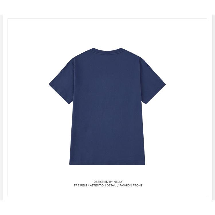 Áo thun unisex cổ tròn Nelly Heybig chính hãng, Áo thun nam cổ tròn tay ngắn in Smokechi size S áo phông mùa hè
