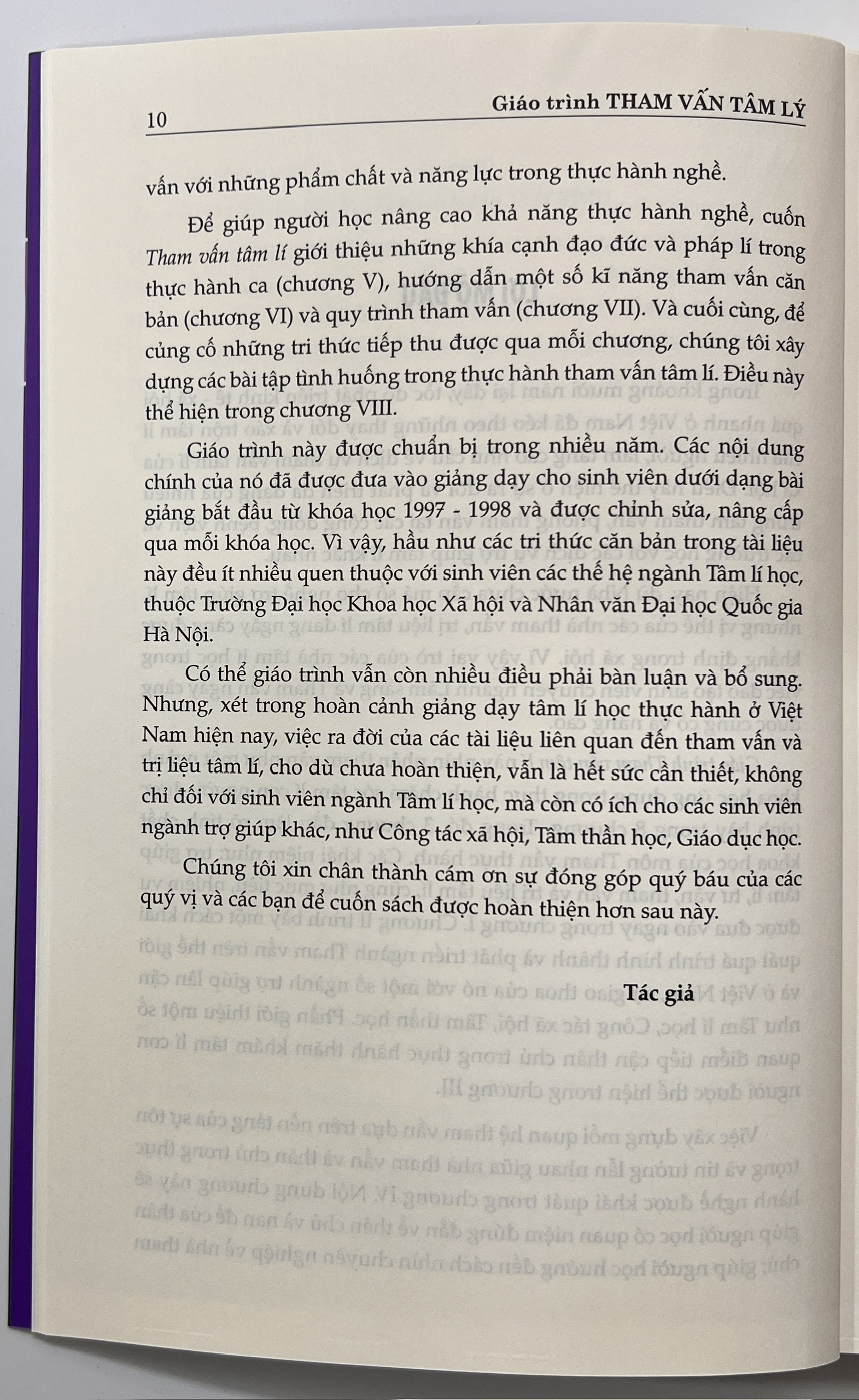 Sách - Giáo Trình Tham Vấn Tâm Lý