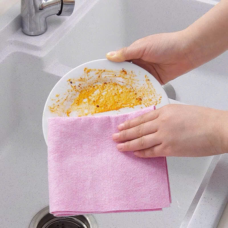Bộ 3 Khăn Lau Xơ Dừa Thấm Hút Nhanh, Dùng Cho Bếp và Nhà Tắm - HÀNG CHÍNH HÃNG MINIIN