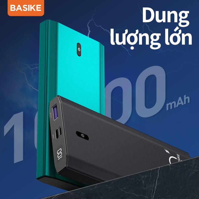 Sạc dự phòng BASIKE PT06D màn hình LED 10000mAh 22.5W cao cấp cho iPhone 12 Samsung Huawei-Hàng chính hãng