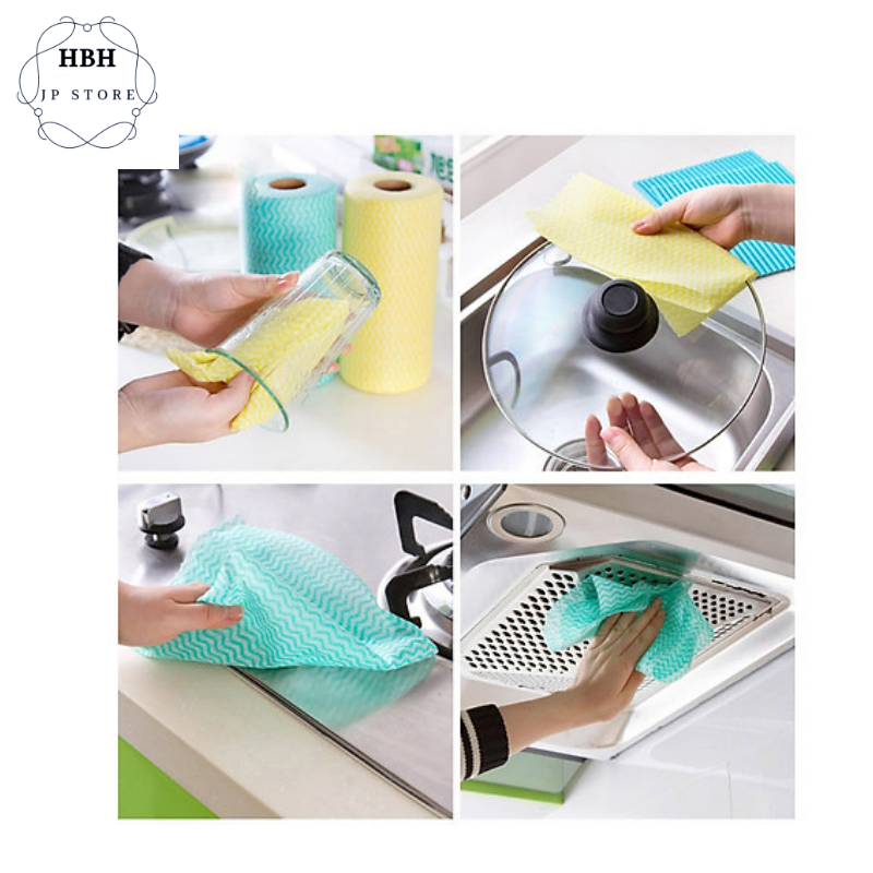  Combo 5 cuộn giấy lau đa năng loại đẹp,giấy lau, đồ dùng phòng bếp, vệ sinh nhà cửa ( giao mầu ngẫu nhiên)
