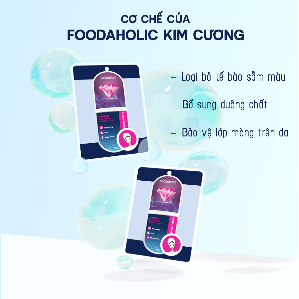 Mặt Nạ Kim Cương Dưỡng Sáng Da Foodaholic