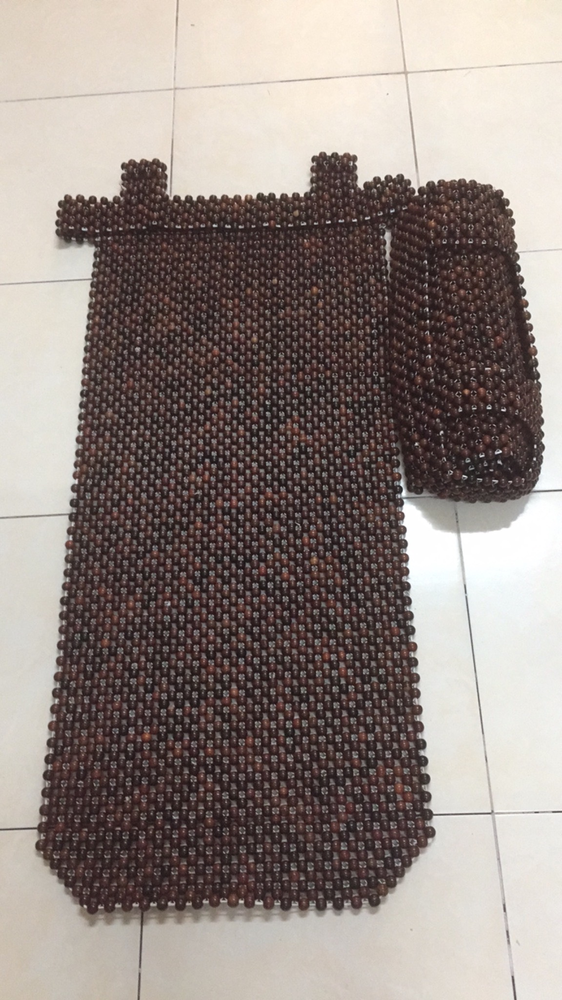 Lót ghế ô tô hạt gỗ trắc