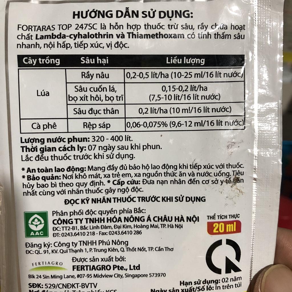 Diệt bọ trĩ, bù lạch, rầy lửa, rầy xanh, rệp sáp, các loại chích hút trên cây trồng. Fanpro 12ml