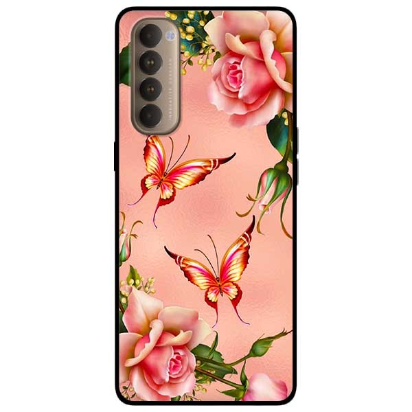 Ốp lưng dành cho Oppo Reno 4 Pro mẫu Hoa Hồng