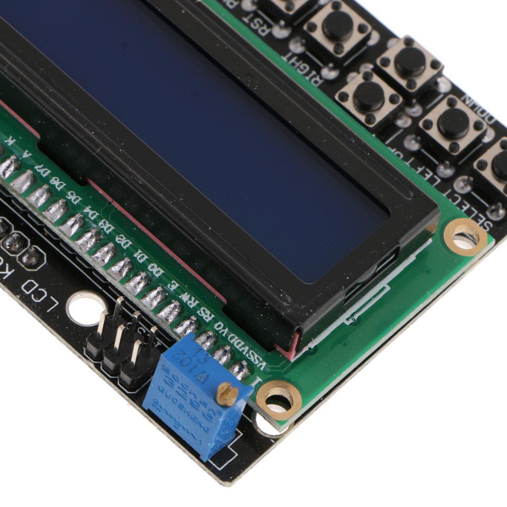 LCD1602 Character I/O Expansion Board LCD Keypad Shield For