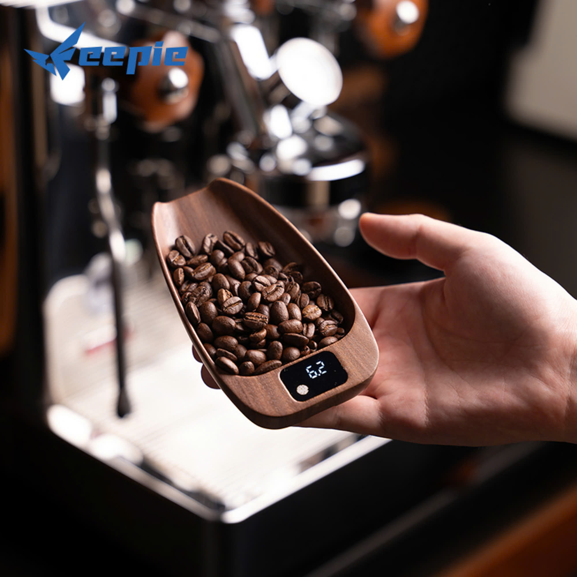 Cân điện tử gỗ tự nhiên cân cà phê cân trà