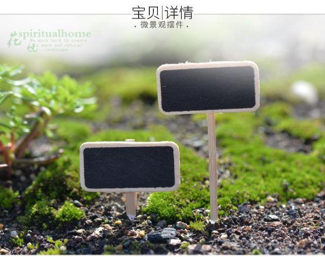 Bảng đen mini -làm phụ kiện tiểu cảnh trang trí chậu cây Terrarium, sen đá, xương rồng, gắn tag trang trí
