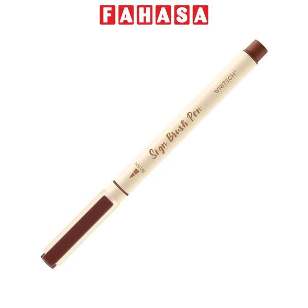 Bút Lông Brush Sign Pen 1 mm - Luyện Calligraphy - Thư Pháp - Writech W827 - Reddish Brown