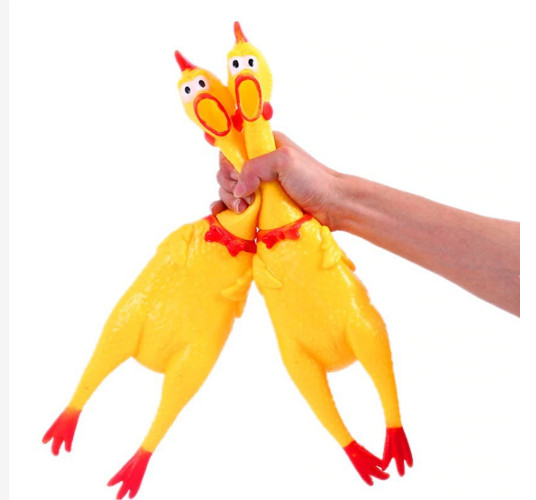 Đồ chơi gà la hét (43cm) phát ra âm thanh ngộ nghĩnh dành cho thú cưng
