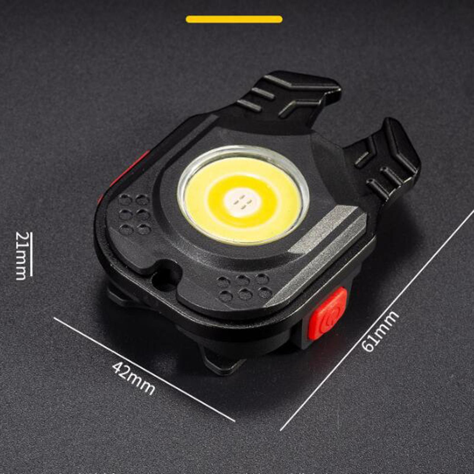 Portable LED Flashlight Keychain Rechargeable COB Bottle Opener Folded for Kids Hiking