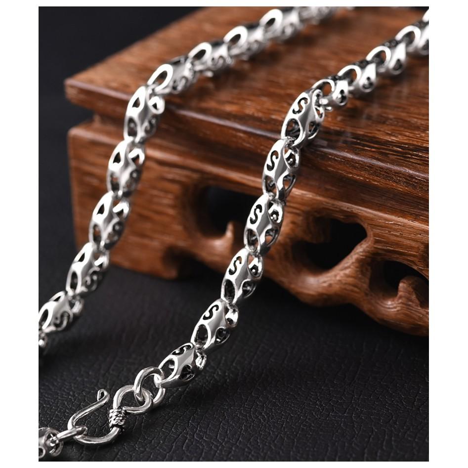 Dây Chuyền Charm Thời Trạng Loại Dây Bạc 925 Xoắn Dành Cho Cả Nam Và Nữ