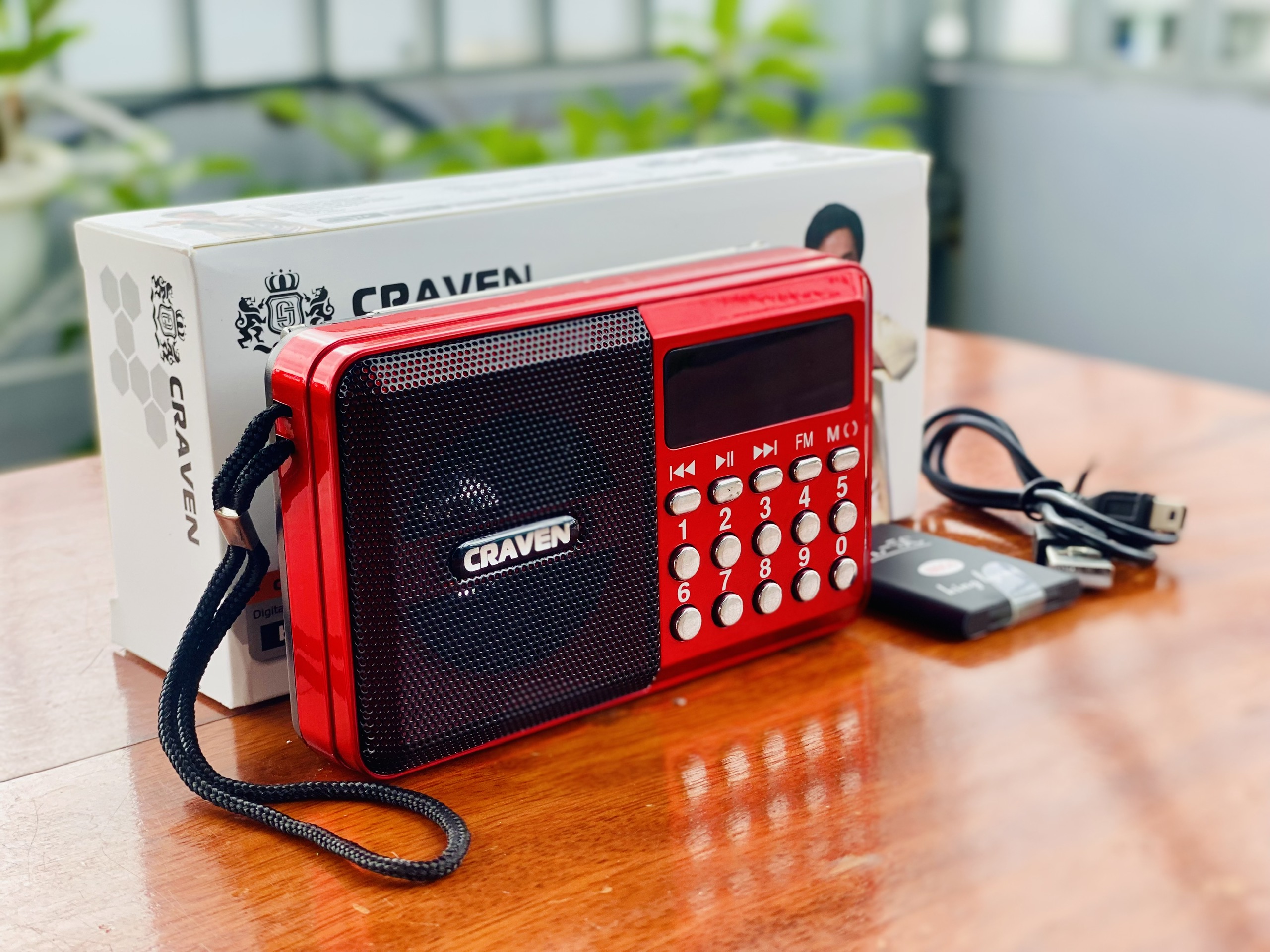 Đài Radion FM Craven CR26 Nghe Nhạc MP3, Nghe Đài, Tích Hợp Đèn Led ,HÀNG CHÍNH HÃNG