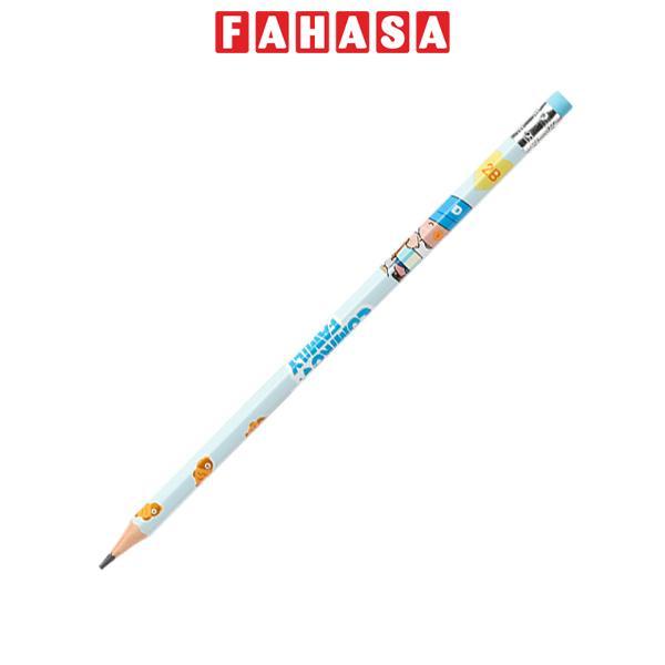 Bút Chì Lục Giác Comiko 2B - Deli EC068-2B - Màu Xanh Dương