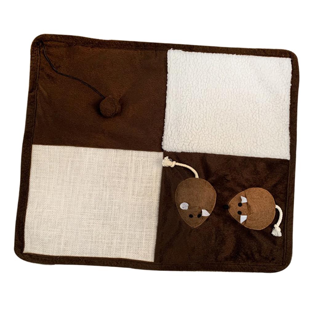 Pet Cat Kitten Scratching Mat Pad For Small Medium Large Cat Square