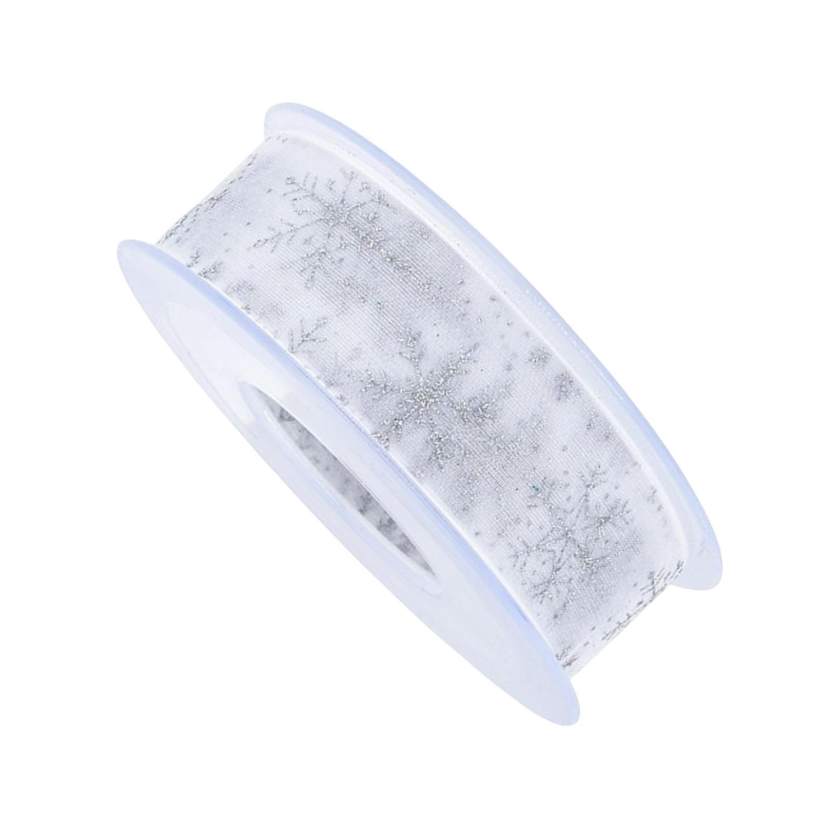 Snowflake Ribbon Christmas DIY Gift Wrapping for Wreath Valentines Day