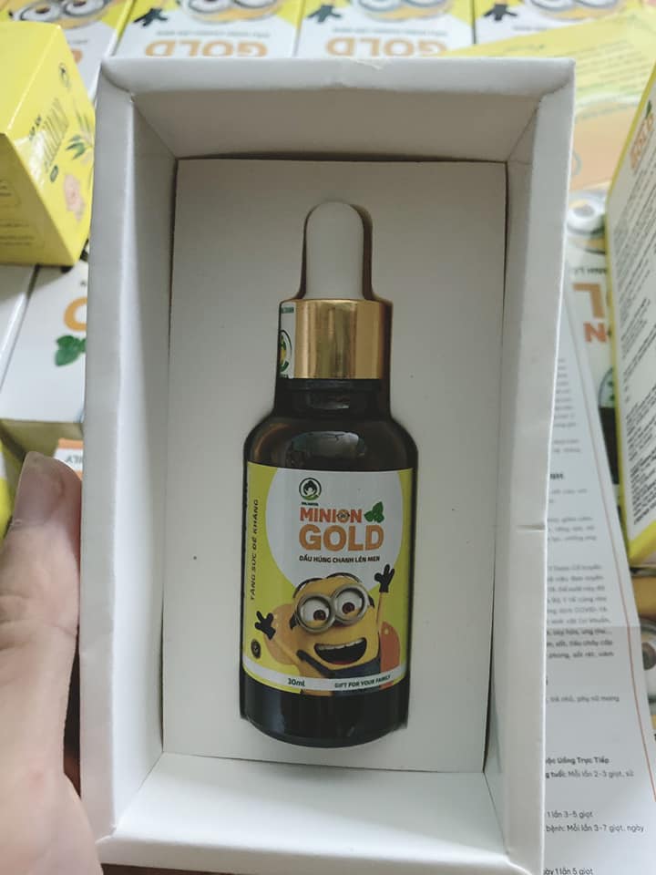 Dầu húng chanh lên men Minion gold 30ml