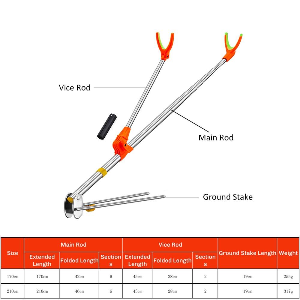 Giá Đỡ Cần Câu Cá Hình Dáng Kính Thiên Văn 170Cm / 210Cm