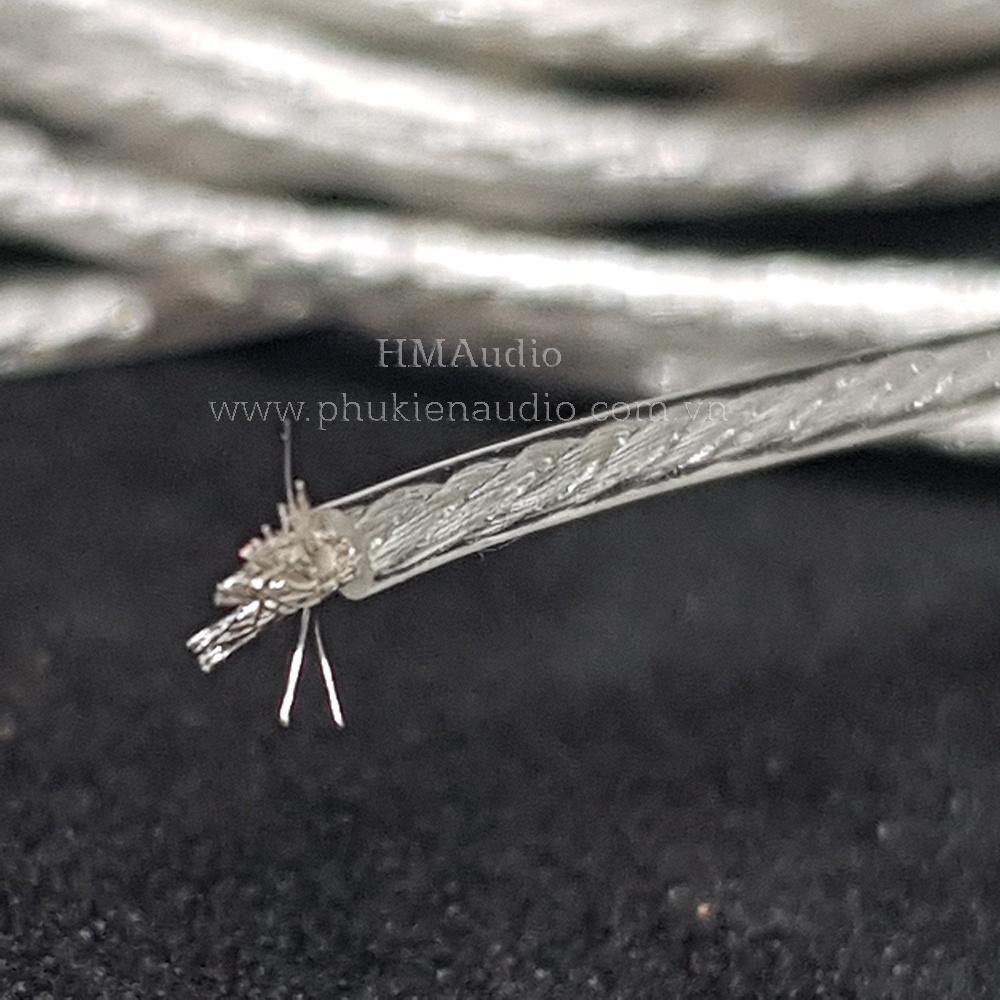 Dây đồng mạ bạc 7NOCC Litz 25AWG đường kính 1.1mm