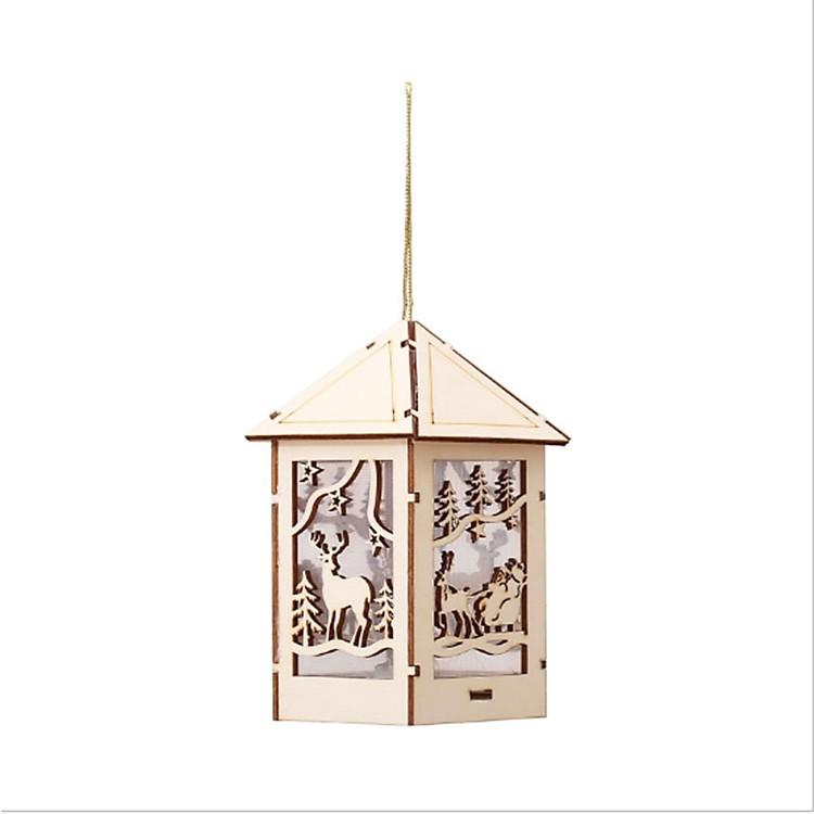 Nhà Thông bằng gỗ có đèn LED tự lắp ráp