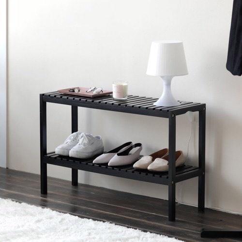 Kệ Gỗ Để Giày Dép 2 Tầng ,Kệ Đa Năng 2 Tầng Bằng Gỗ Thông Dài 80 cm