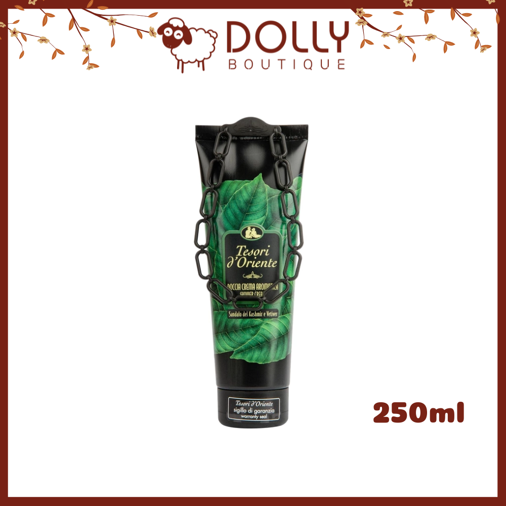 Sữa tắm Tesori d’Oriente Kashmir Sandalwood And Vetiver Bath Cream Đàn Hương 250ml