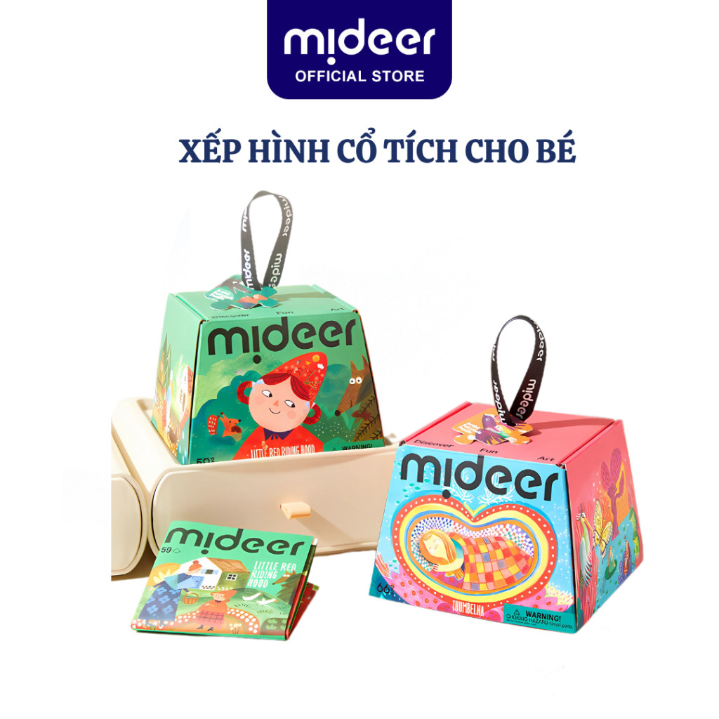 Xếp hình truyện cổ tích mideer Artist Fairytale Puzzle, Đồ chơi giáo dục trẻ em