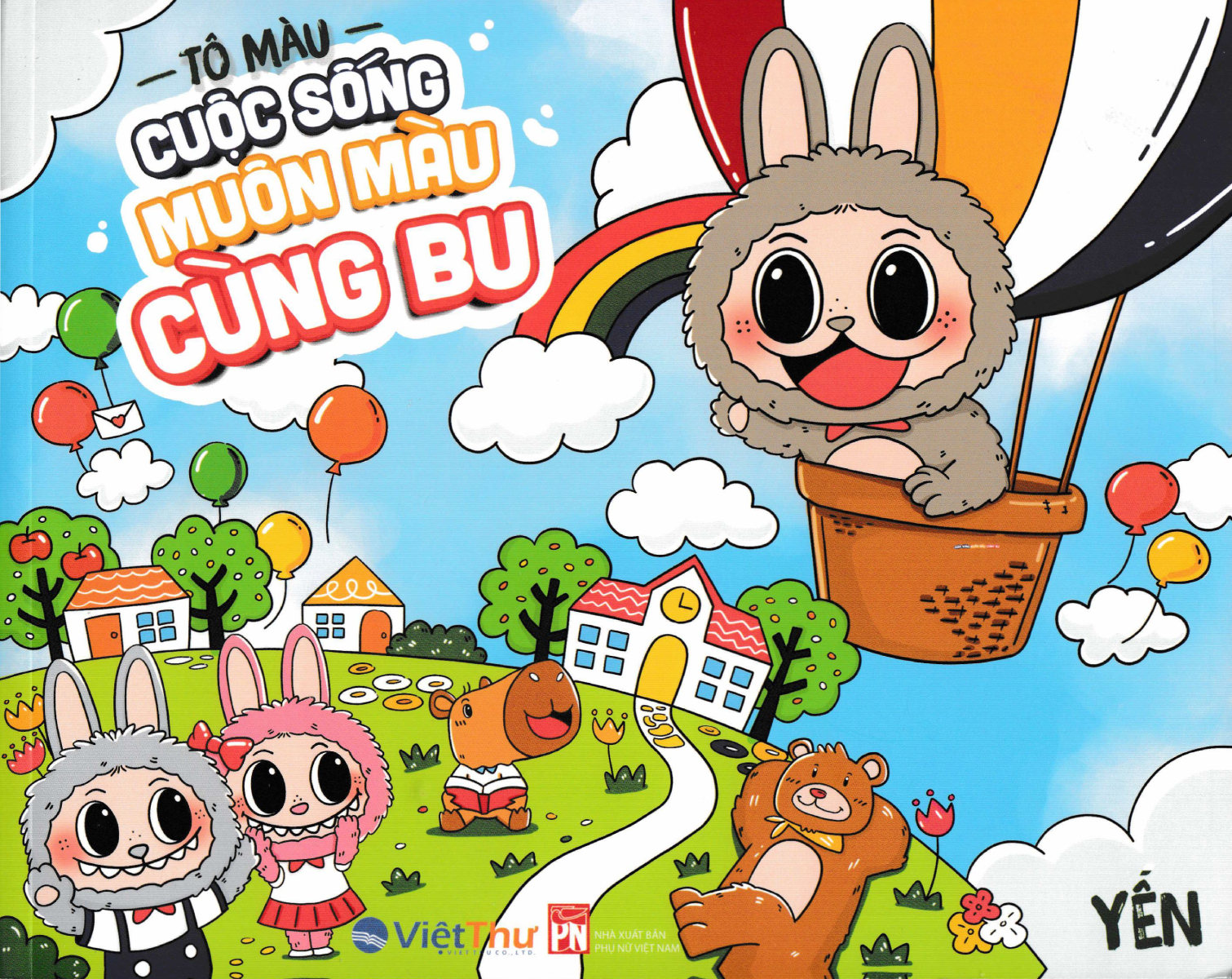 Sách Tô Màu Chữa Lành - Tô Màu Cuộc Sống Muôn Màu Cùng Bu - VT