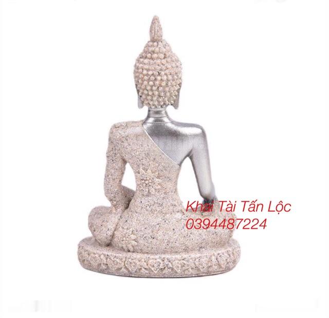 Tượng phật Thái Cát màu bạc trang trí