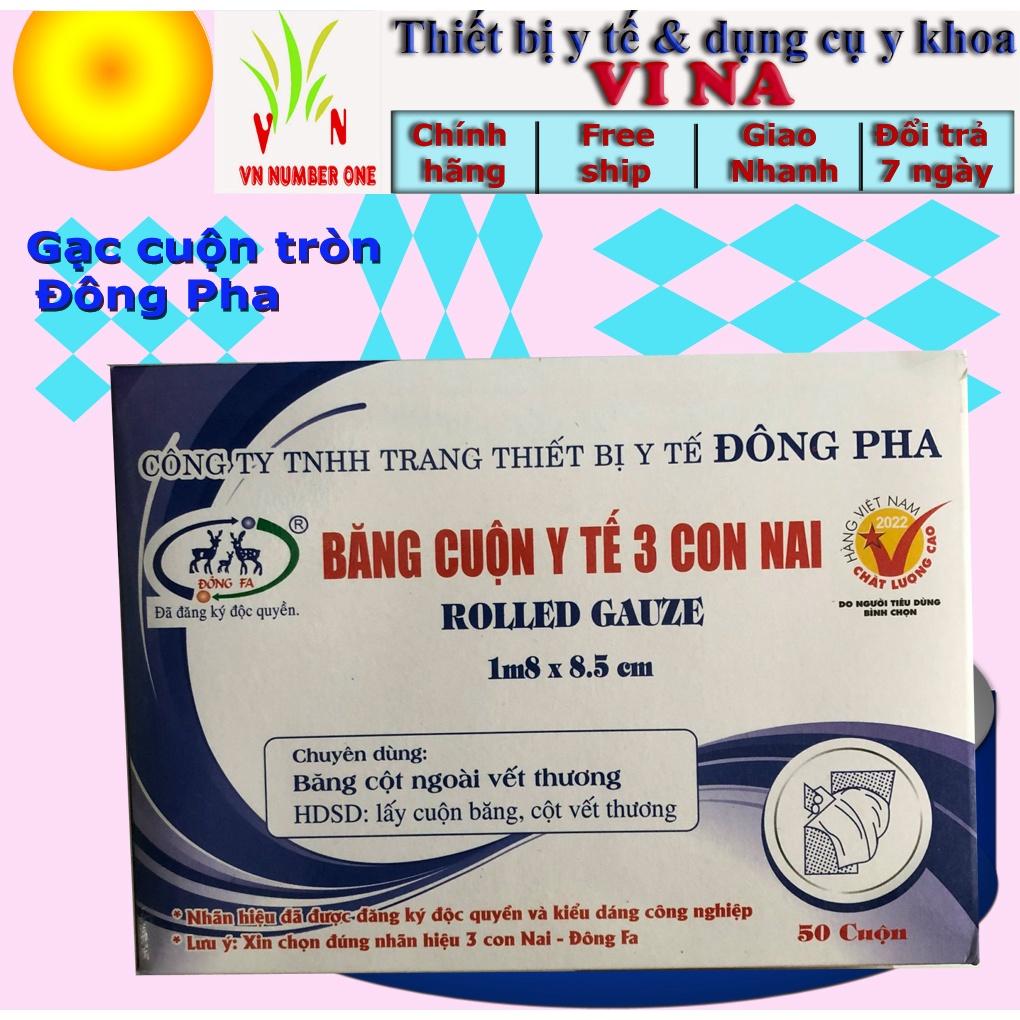 Băng cuộn y tế , gạc cuộn y tế hiệu 3 Con Nai Đông Pha