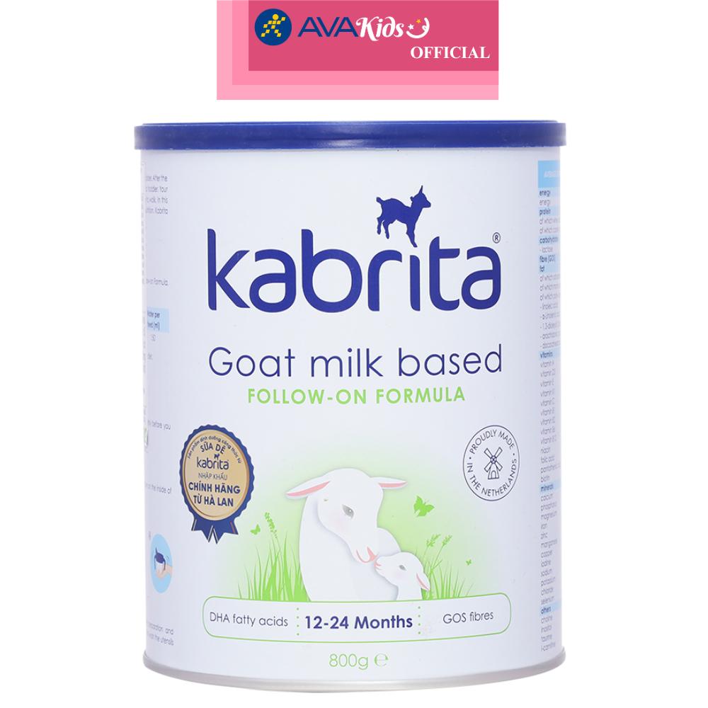 Sữa dê Kabrita số 2 (đạm quý A2) 800g (1 - 2 tuổi) - Hàng Chính Hãng