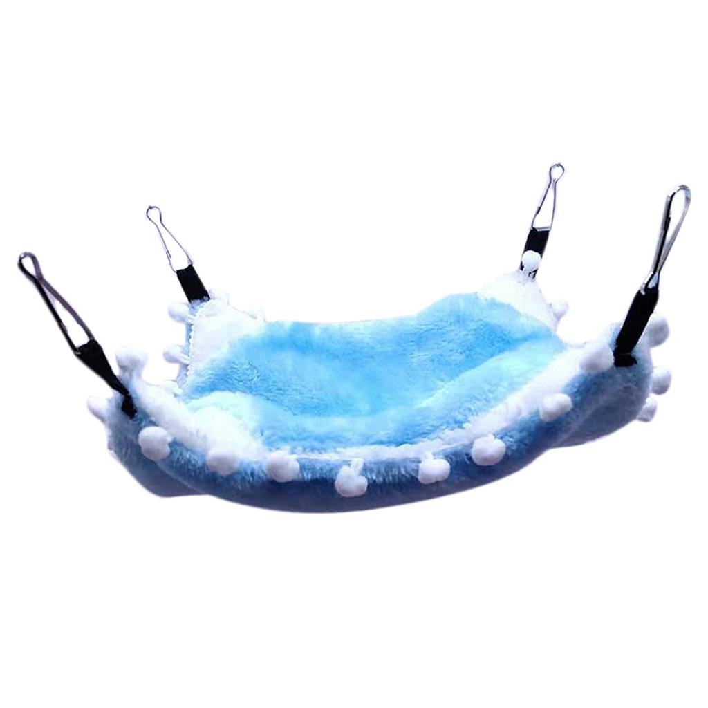 Small Animals Warm Hammock Hamster Sleep Bed For Small Pet Blue-S