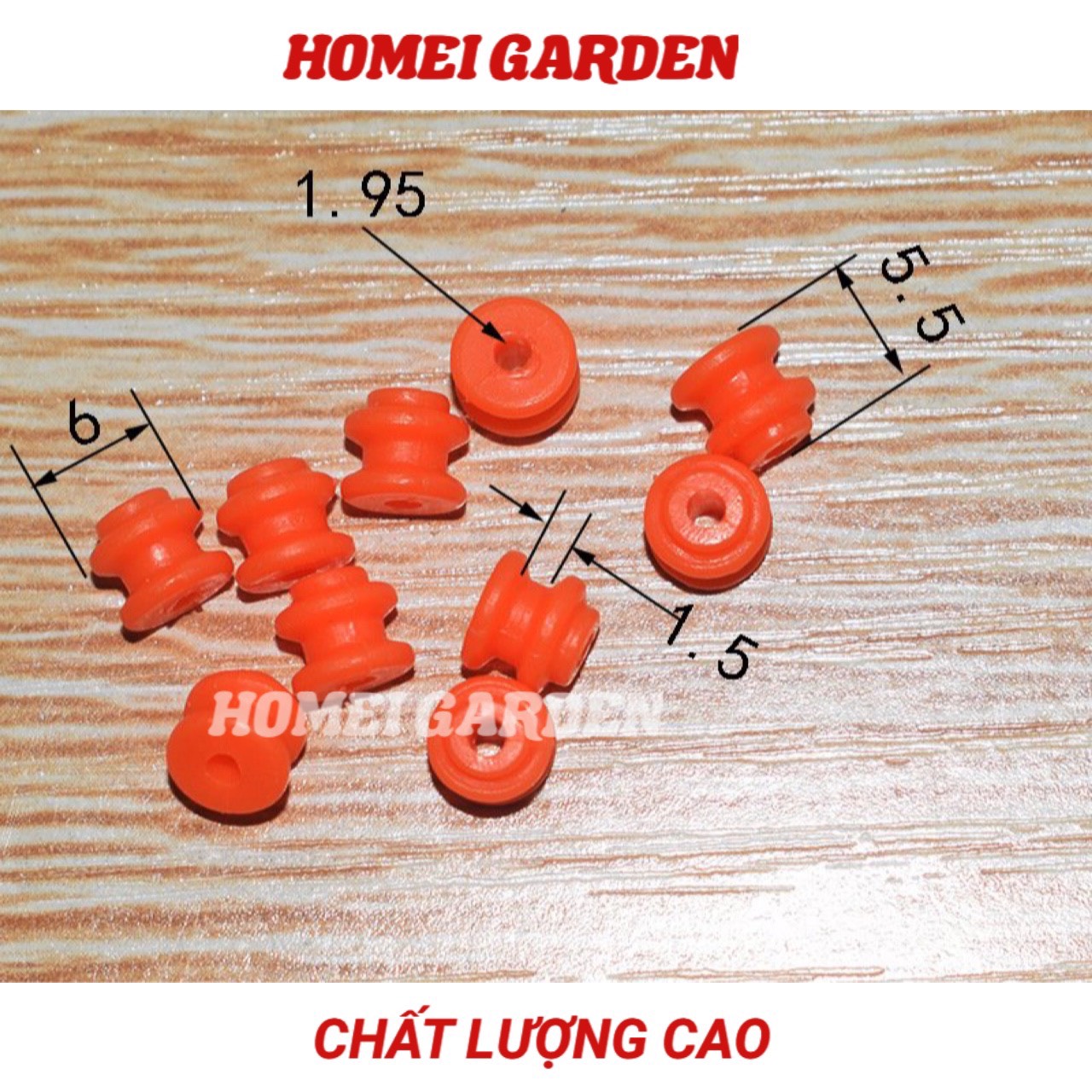 10 ròng rọc nhựa 6X2X5,5mm DIY - HM0061