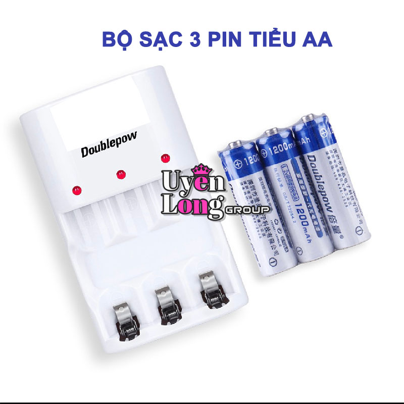 Bộ Pin Sạc + Đế Sạc Loại AA, AAA 1200mAh, Sạc Nhanh, Ứng Dụng Rộng Rãi Cho Nhiều Sản Phẩm Và Thiết Bị