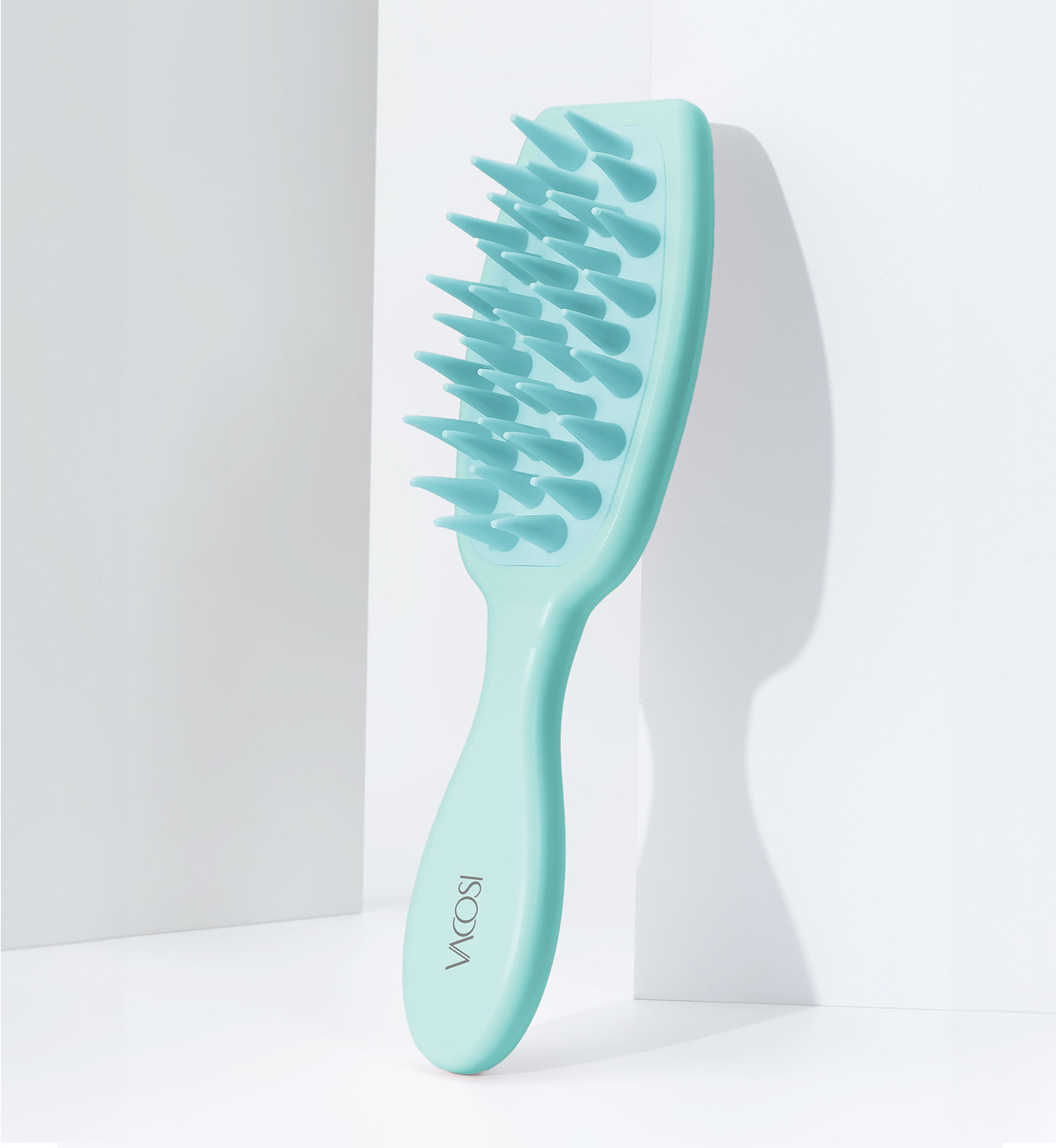 Lược gội &amp; massage đầu răng silicone có tay cầm VACOSI MASSAGE &amp; SHAMPOO COMB - C21