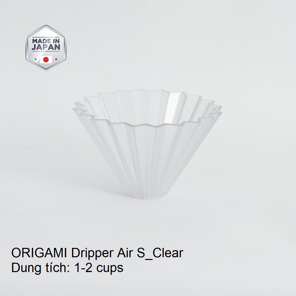 Phễu nhựa V60 01 Origami Dripper Air S Pour over