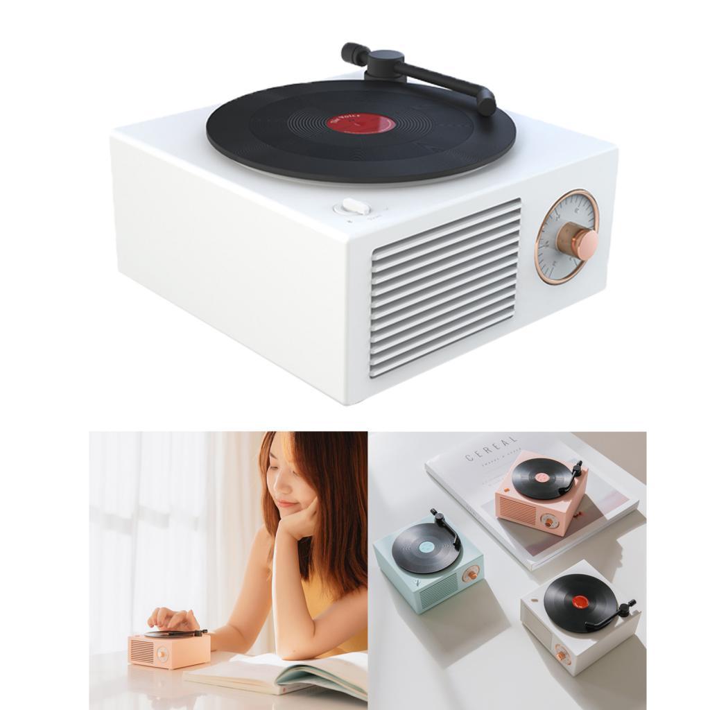 Multifunction Audio WirelESS Turntable Bluetooth White