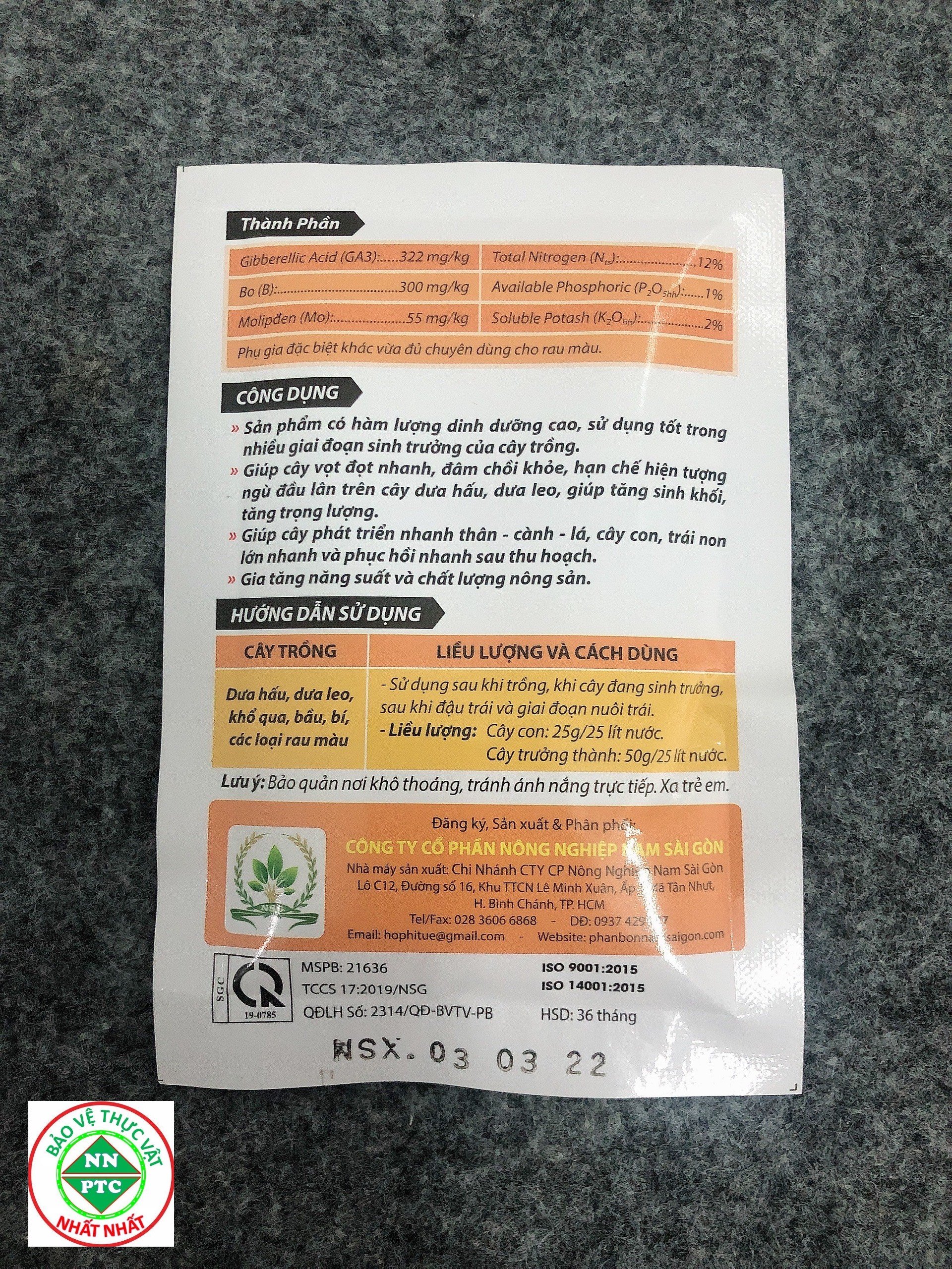 Phân Bón Lá Điều Hòa Sinh Trưởng NASAGO Phát Chèo-bung Đọt
