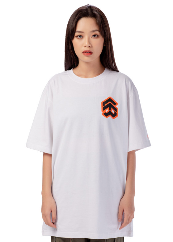 Áo Thun 5THEWAY Tay Ngắn Trắng aka 5THEWAY /stroke/ BIG LOGO NEW TEE in WHITE