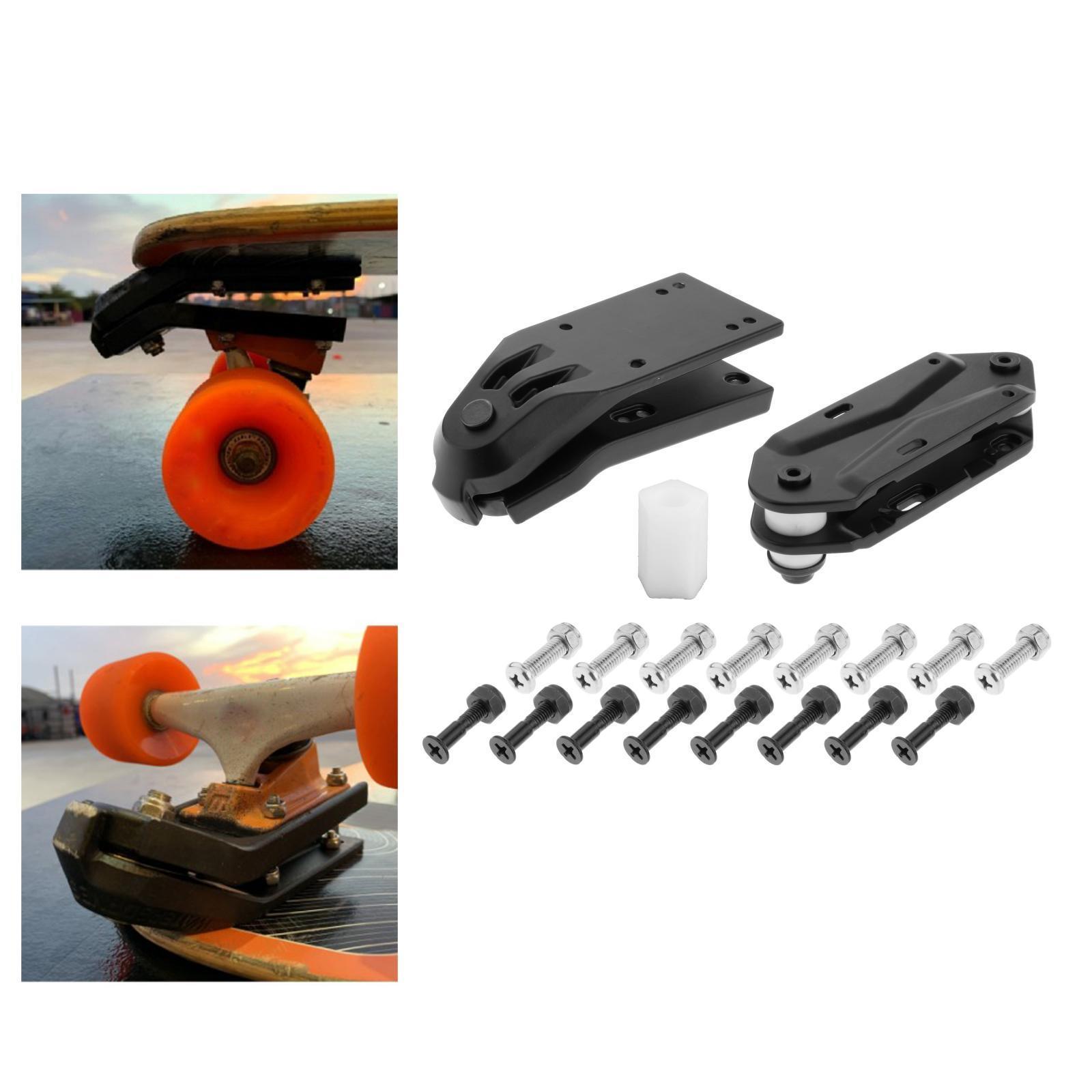 Skateboard Bridge Spring Bracket Surf and Surfboard Truck Black