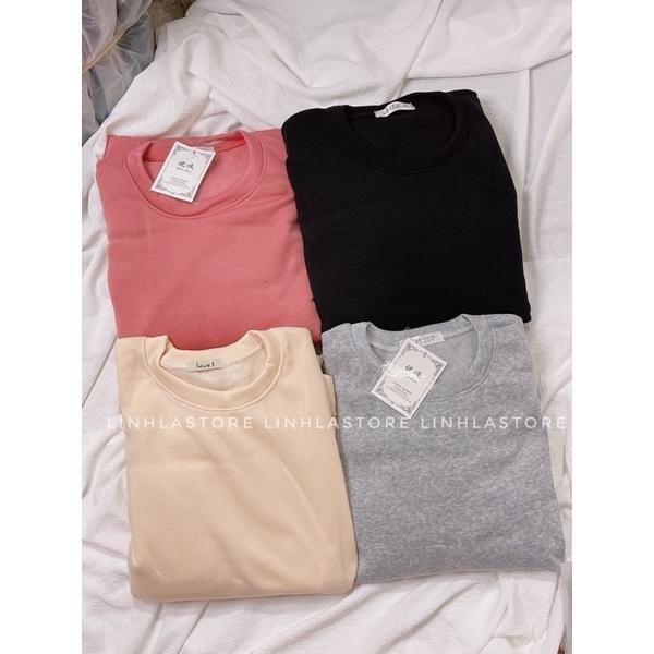 SET NỈ BÔNG THU ĐÔNGSET NỈ TRƠN BASIC SET NỈ DÀI TAY