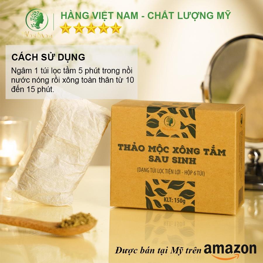 Bộ thảo mộc xông hơi đầy đủ Wonmom ( Xông mặt - toàn thân - cửa mình - gừng hạ thổ toàn thân )