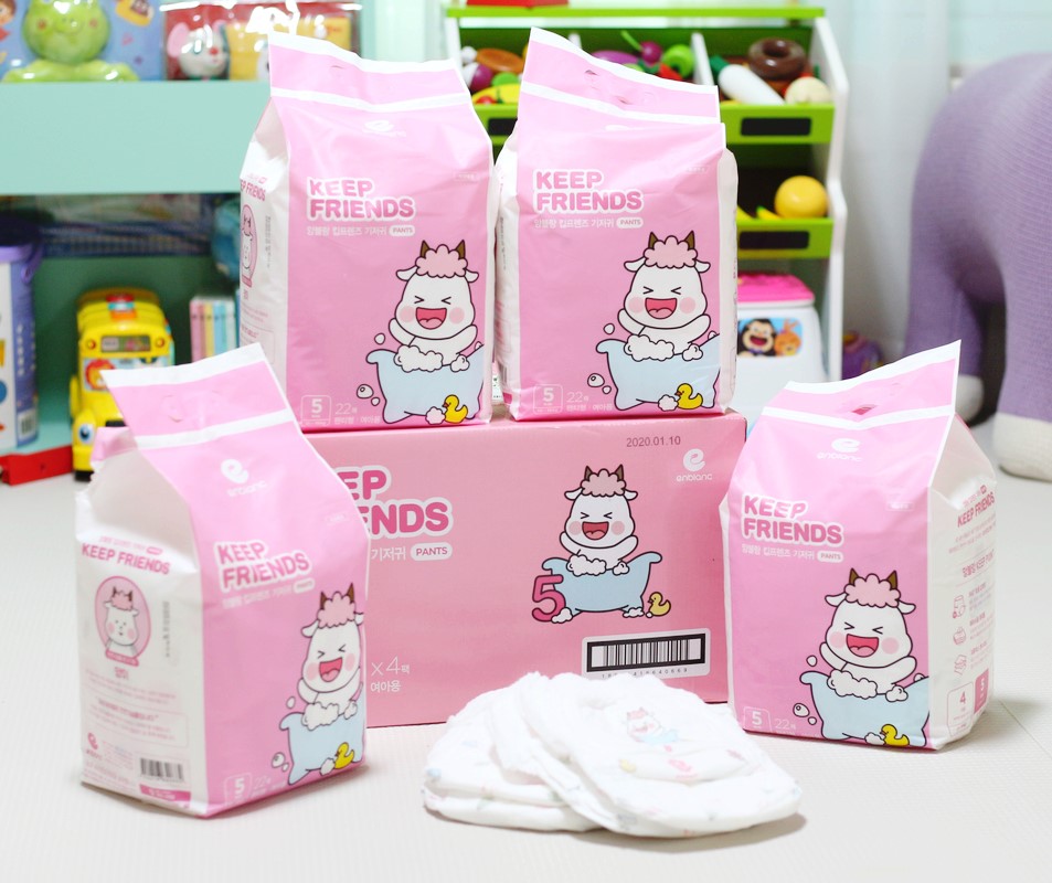 Tã quần nội địa Hàn Quốc - Keep Friend size 5 bé gái