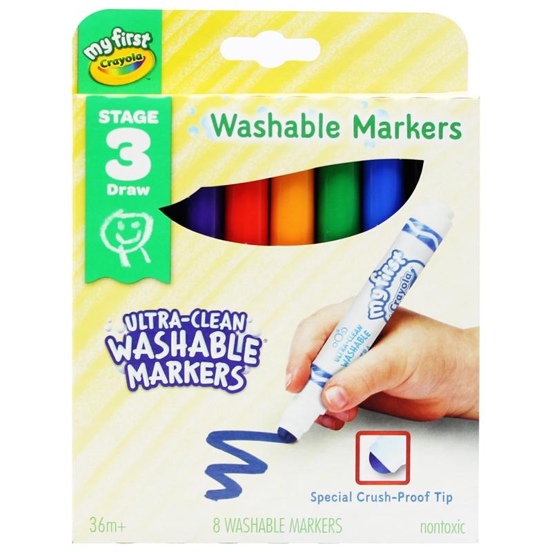 Hình ảnh Hộp 8 Bút Lông Màu Rửa Được Ultra-Clean Washable Markers - Crayola 811324