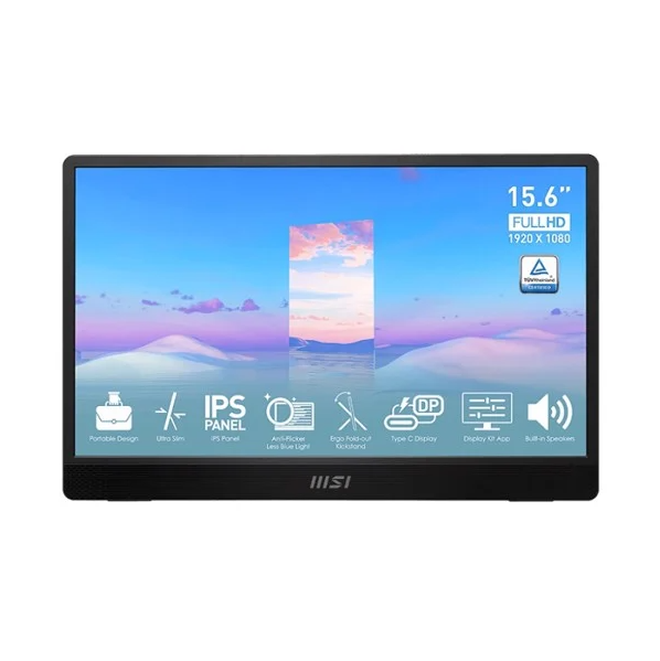 Màn hình di động MSI Pro MP161 (15.6&quot;FHD/60Hz/4ms/HDMI/Type-C) - Hàng Chính Hãng