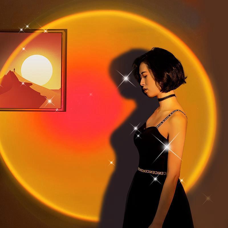 Đèn LED Để Bàn Chiếu Ánh Sáng Cầu Vồng Đẹp Mắt Chất Lượng Cao