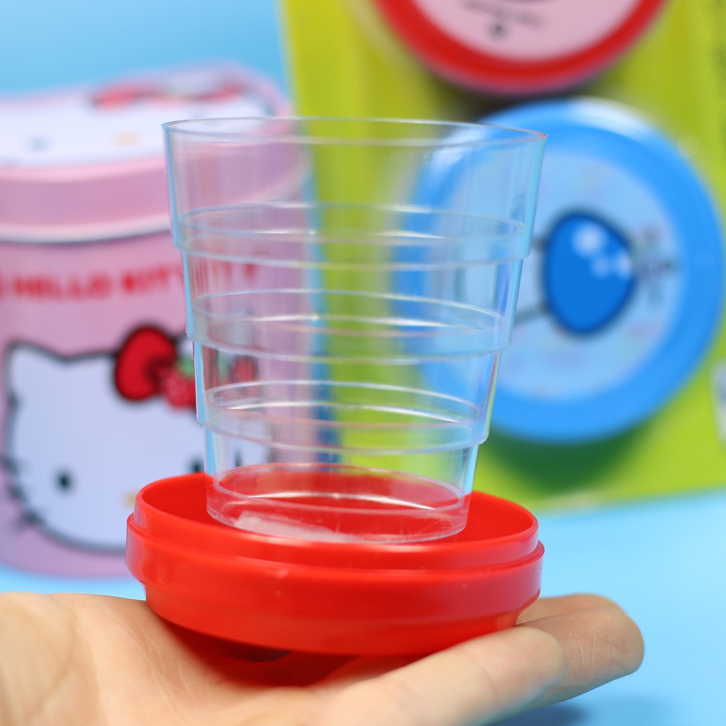 Ly, cốc uống nước có thể gấp gọn dùng đi học, đi làm, đi chơi tiện dụng và sạch sẽ