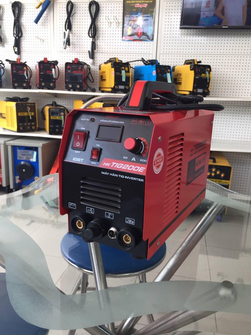 MÁY HÀN TIG DC MMA INVERTER 200 AMPE 220V HỒNG KÝ HKTIG200E - HÀNG CHÍNH HÃNG
