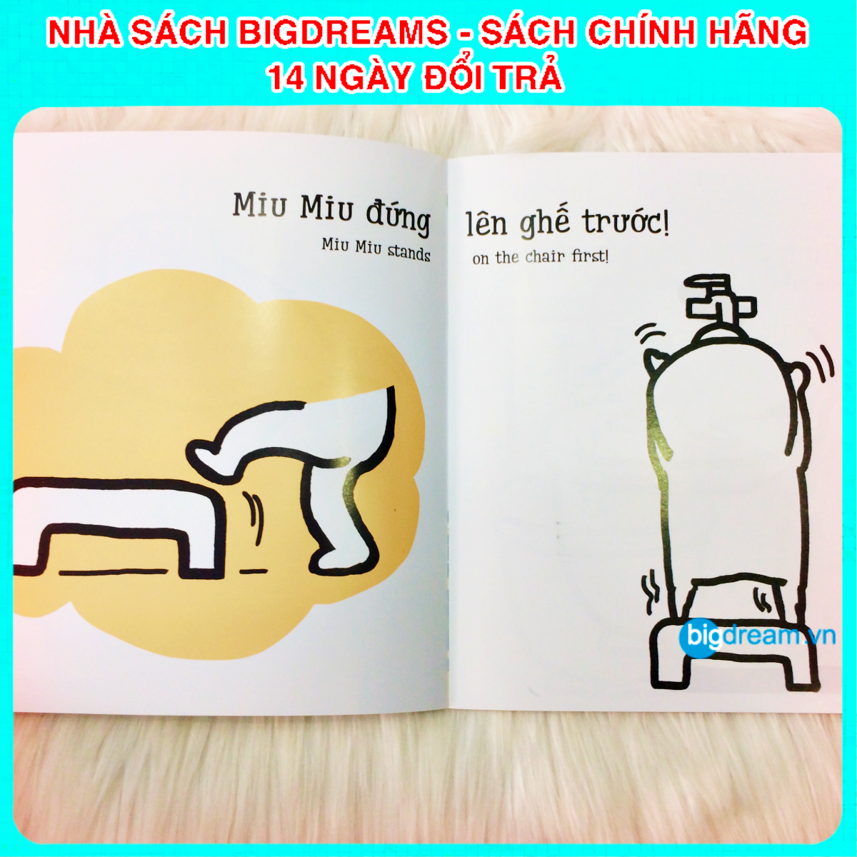 BẢN MỚI SONG NGỮ Miu Miu Tự Lập - Đi Tắm Ehon Kĩ Năng Sống Cho Bé 1-6 Tuổi Miu miu hiểu chuyện Miu bé nhỏ
